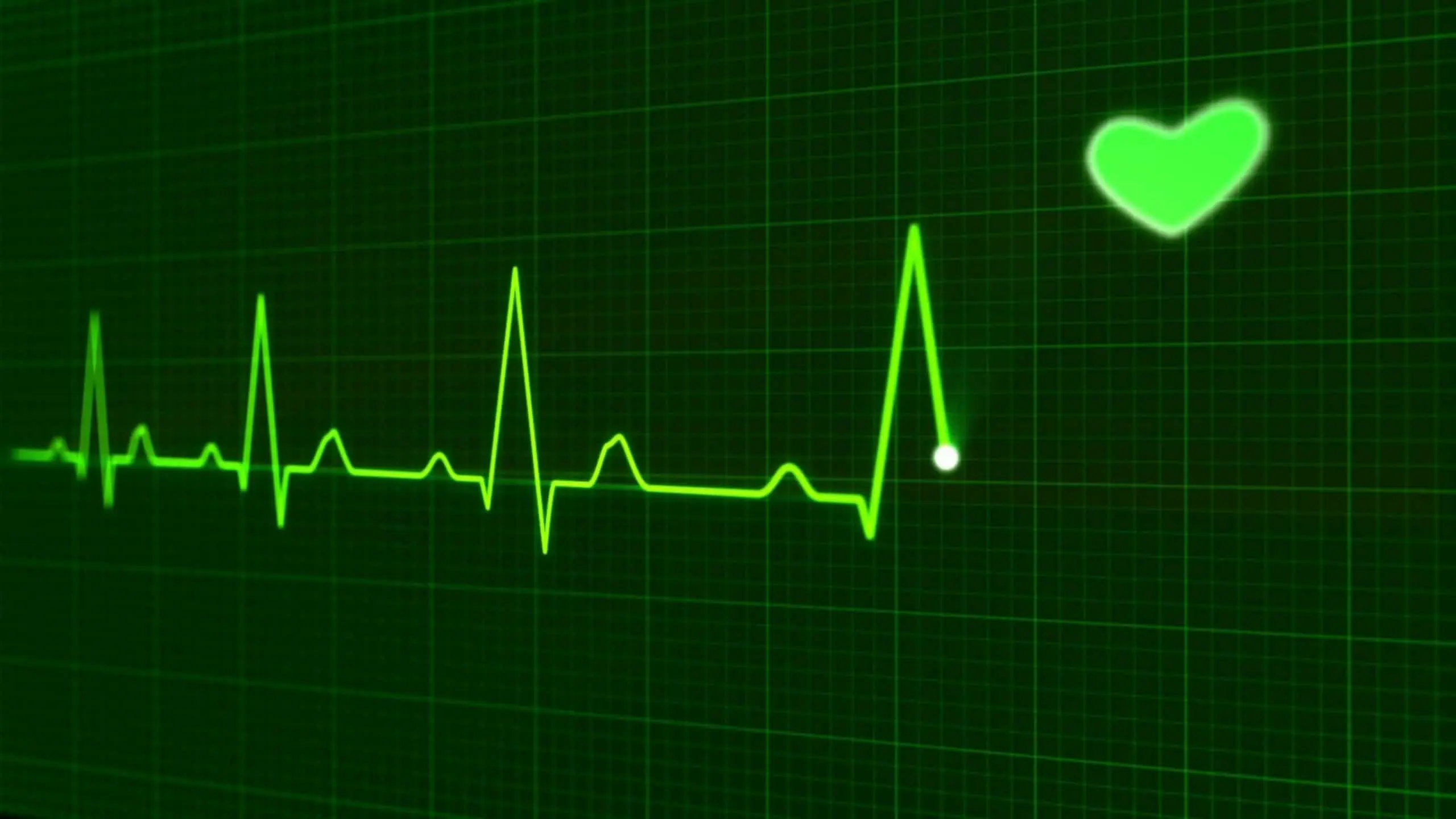 Un électrocardiogramme en temps réel.